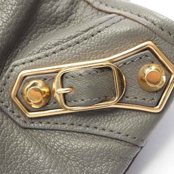 Balenciaga Metallic City Handbag Leather Gray - Picture 8 of 8
